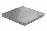 Access steel cover HDG with reinforced beans pattern surface.