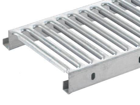 A interlocking safety grating with smooth surface.