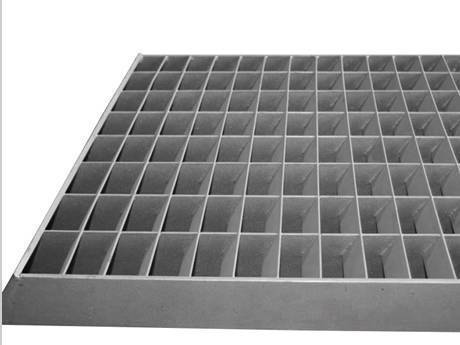 A louver press-locked steel grating is in the picture.