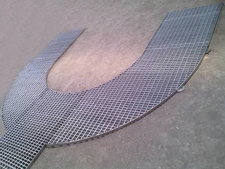 This is a U-shaped steel grating.