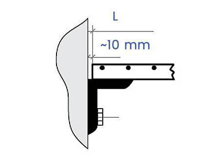 El piso de rejilla de acero en el soporte debe ser un intervalo de 10mm de la pared.