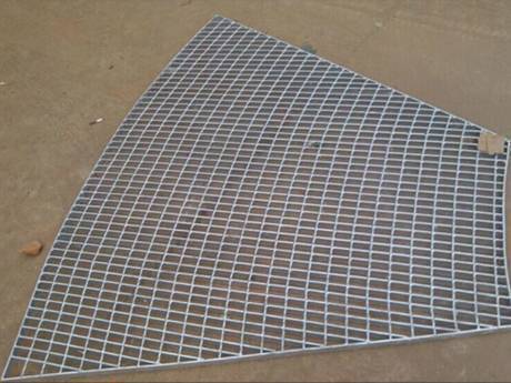 This is a sector shaped steel grating.