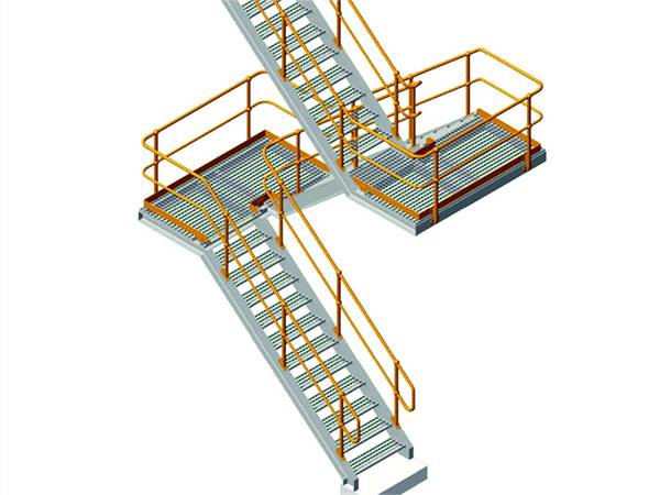 Les balustrades de joint à rotule de balustrade de poteaux sont installées sur les bandes de roulement d&#39;escalier discordantes en acier.