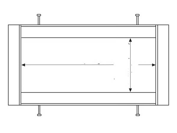 The picture shows the installation diagram of angle steels for steel grating fixing.