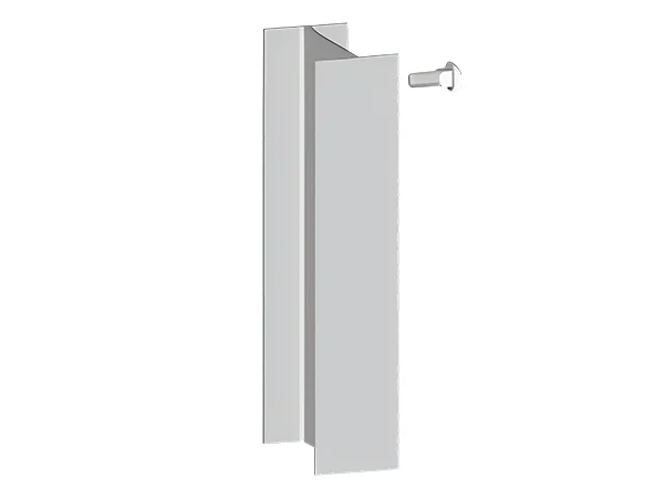 I-shaped post with screws