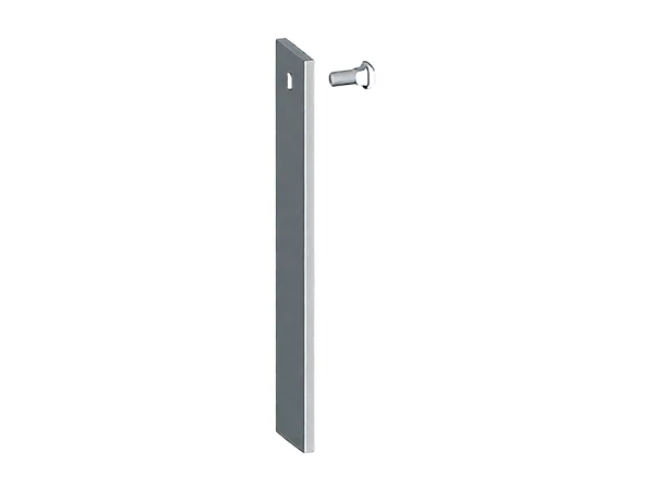 Flat bar with screws