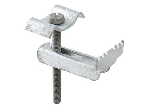 Un clip rapide de grille pour la fixation de grille en acier est affiché.