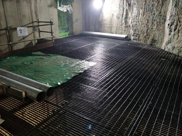 Display of steel grating installation effects in the Singapore project