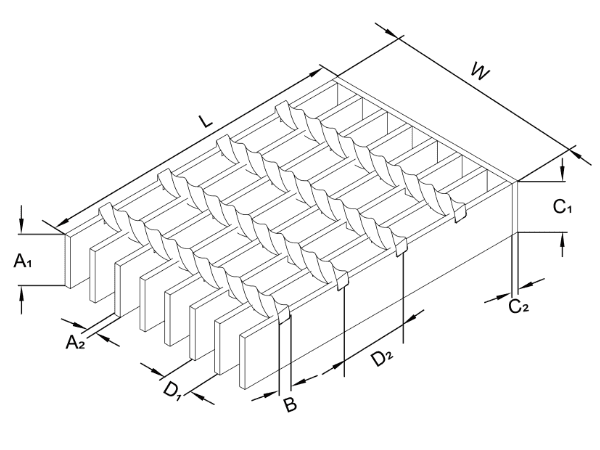 Carbon Steel Grating, Alro Steel, GripSTRUT